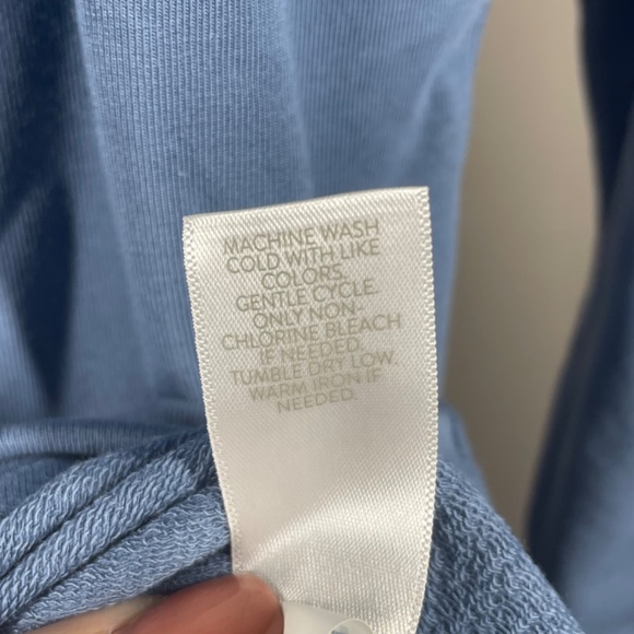 NEW J Jill Dress Womens XS petite blue terry cloth casual classic - Picture 7 of 10